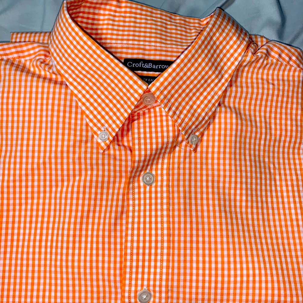 Croft & Barrow Long sleeve gingham shirt